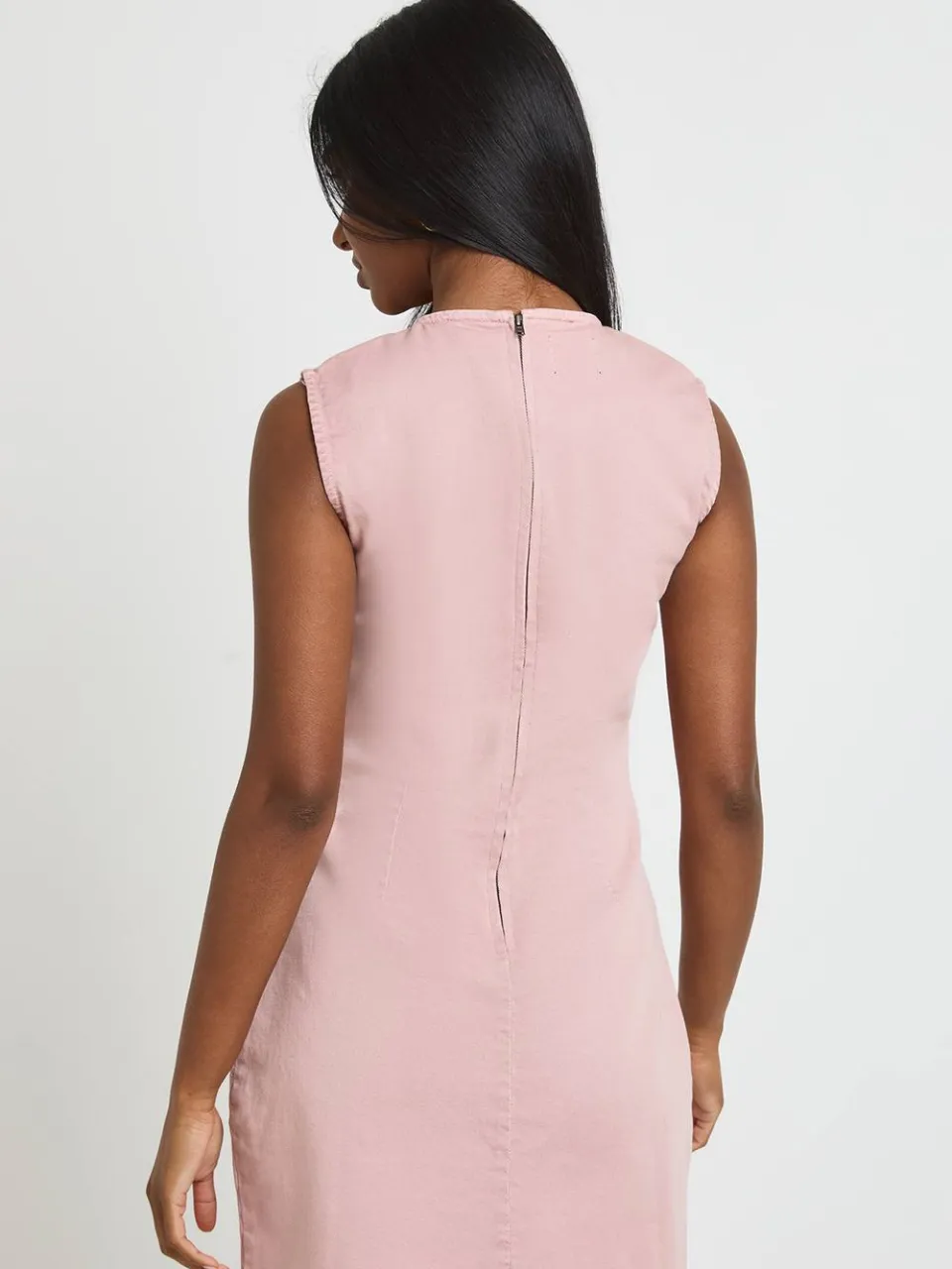 boohoo Dames Basic Denim Shift Jurk, foto 2