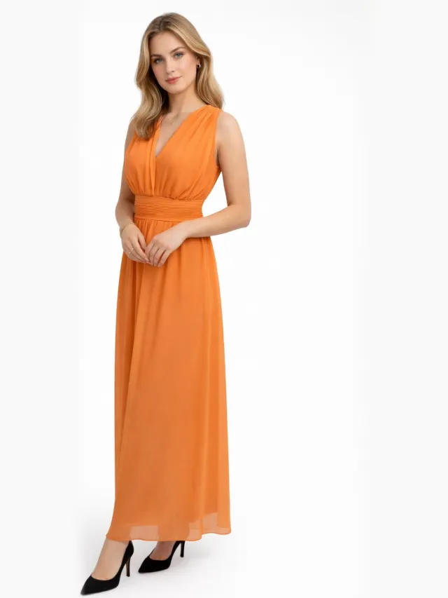Elara Freizeitkleid Orange