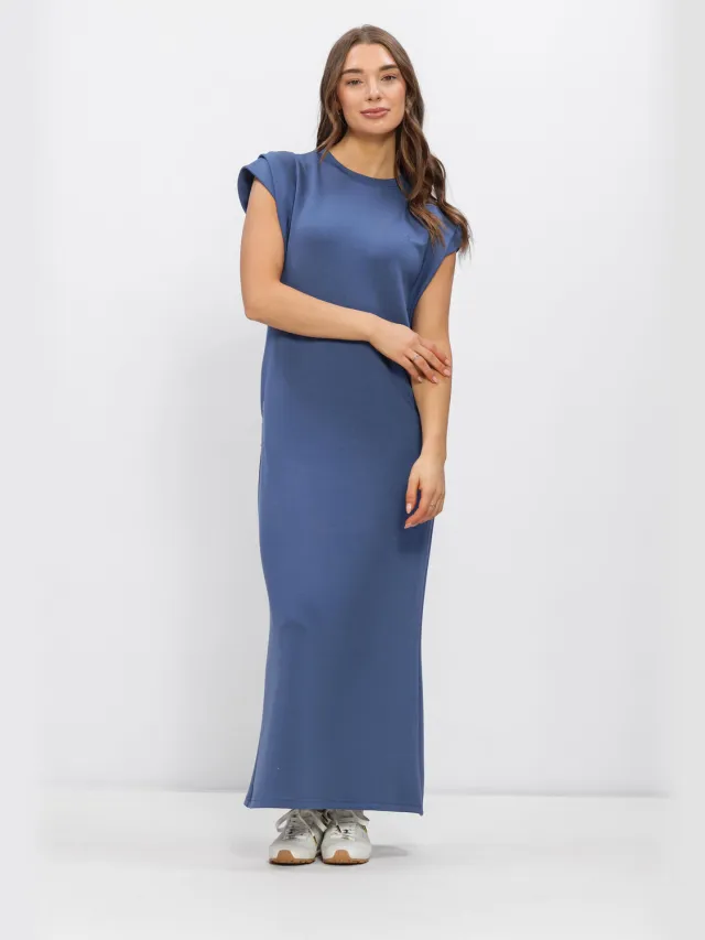 AIMEE THE LABEL Dames Jurken Silvana - Blauw