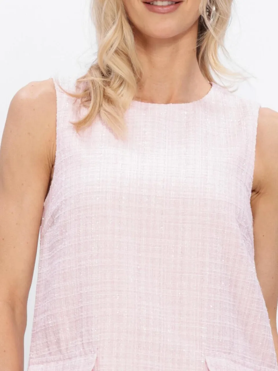 Y.A.S. YAS Dames Jurken Yasjose Sl Boucle Dress - Lichtroze, foto 4