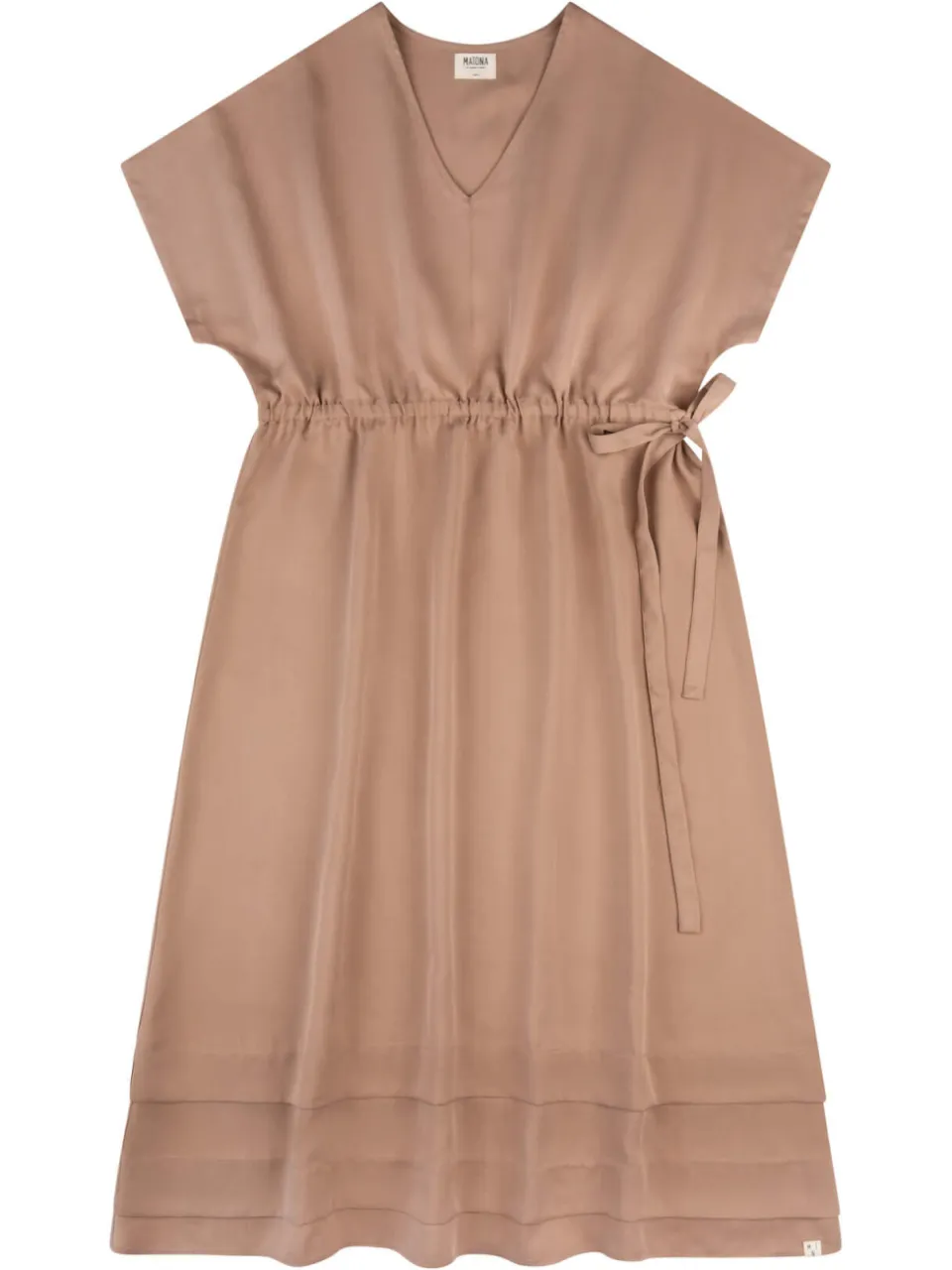 MATONA dames vegan Jurk Portabella Bruin, foto 2