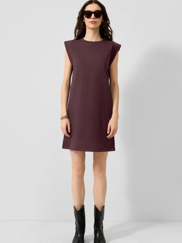 QS female - Jersey jurk bordeaux