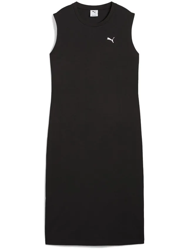 Puma Ess Mouwloze Jurk Zwart 2XS Vrouw Black