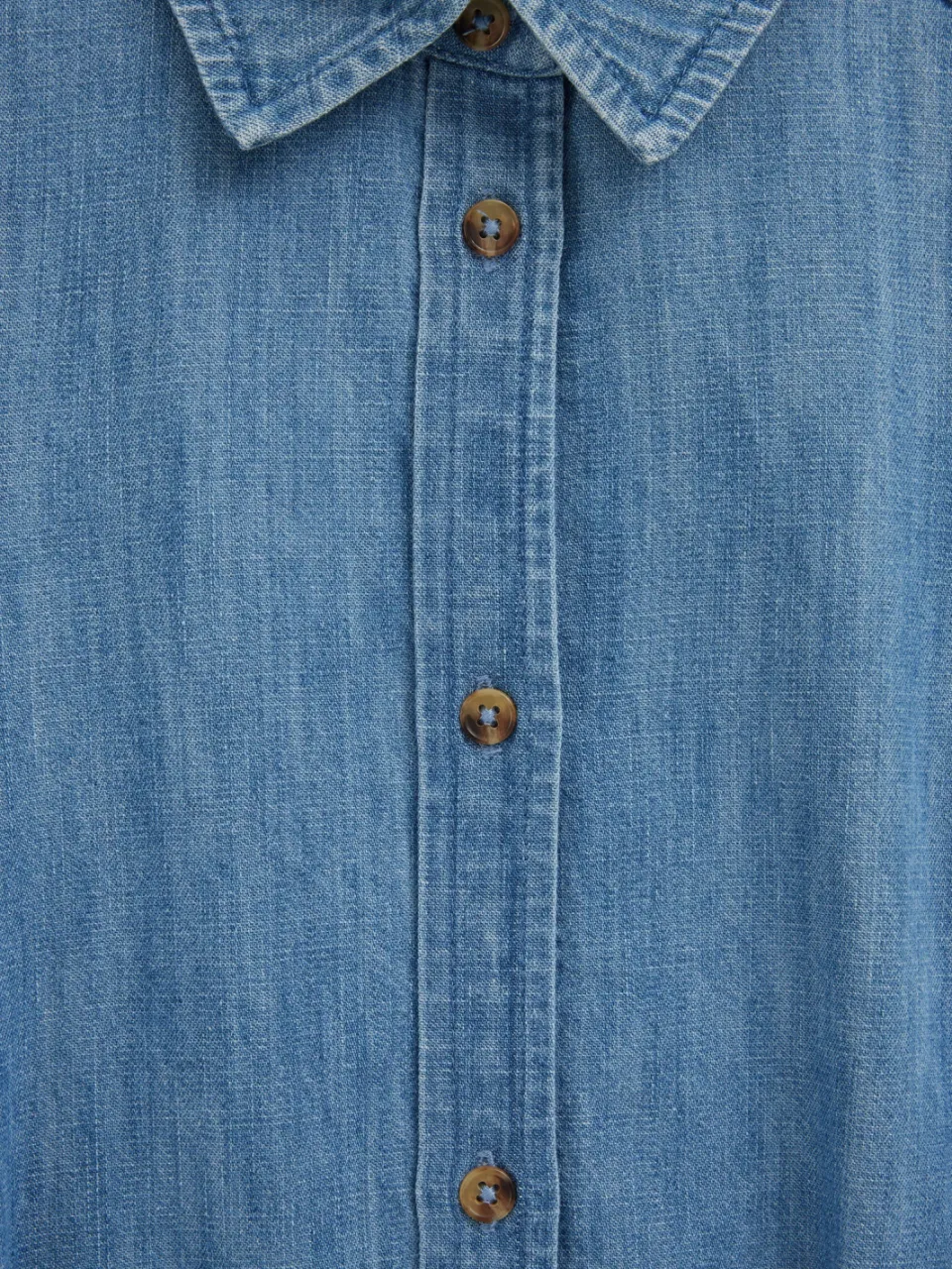 WE Fashion spijkerjurk met ruches blauw, foto 6