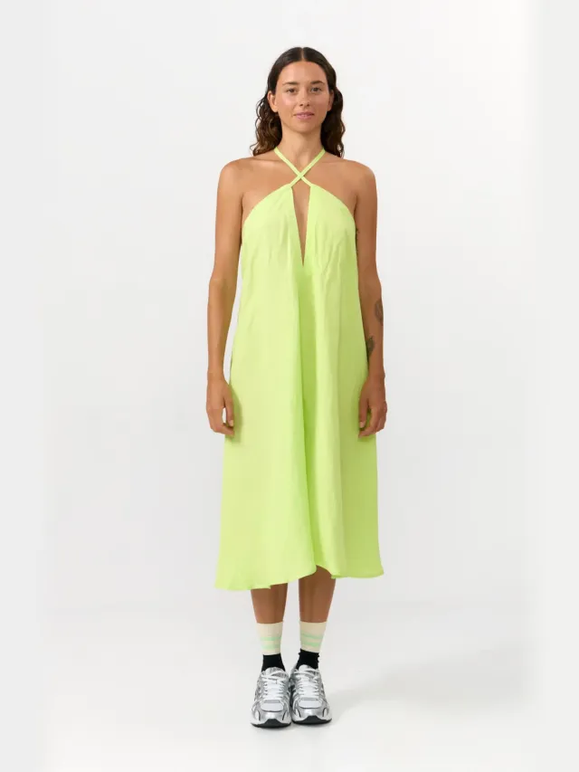 SUITE13LAB dames vegan Jurk Mp Short Appelgroen Lichtgroen