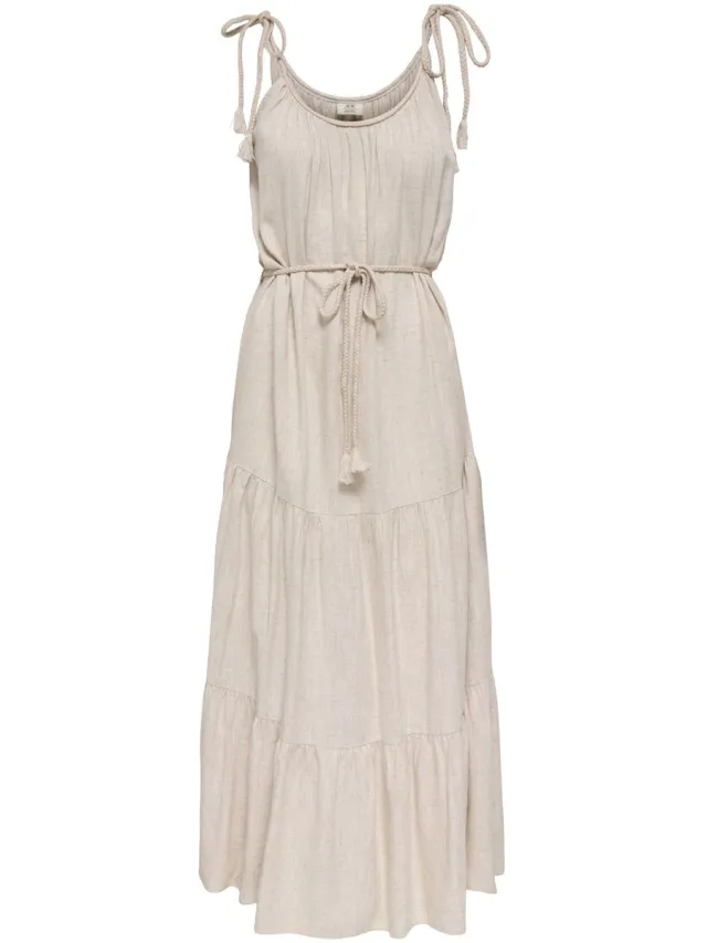 JDY Jurk JDYRIANA Midi-jurk Oatmeal 1