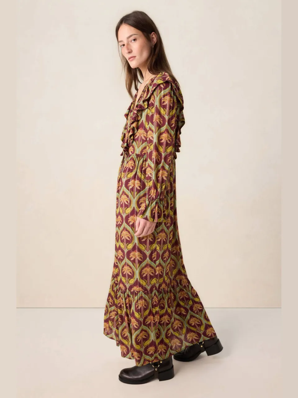 Sissy-Boy maxi jurk multi donkerrood, foto 3