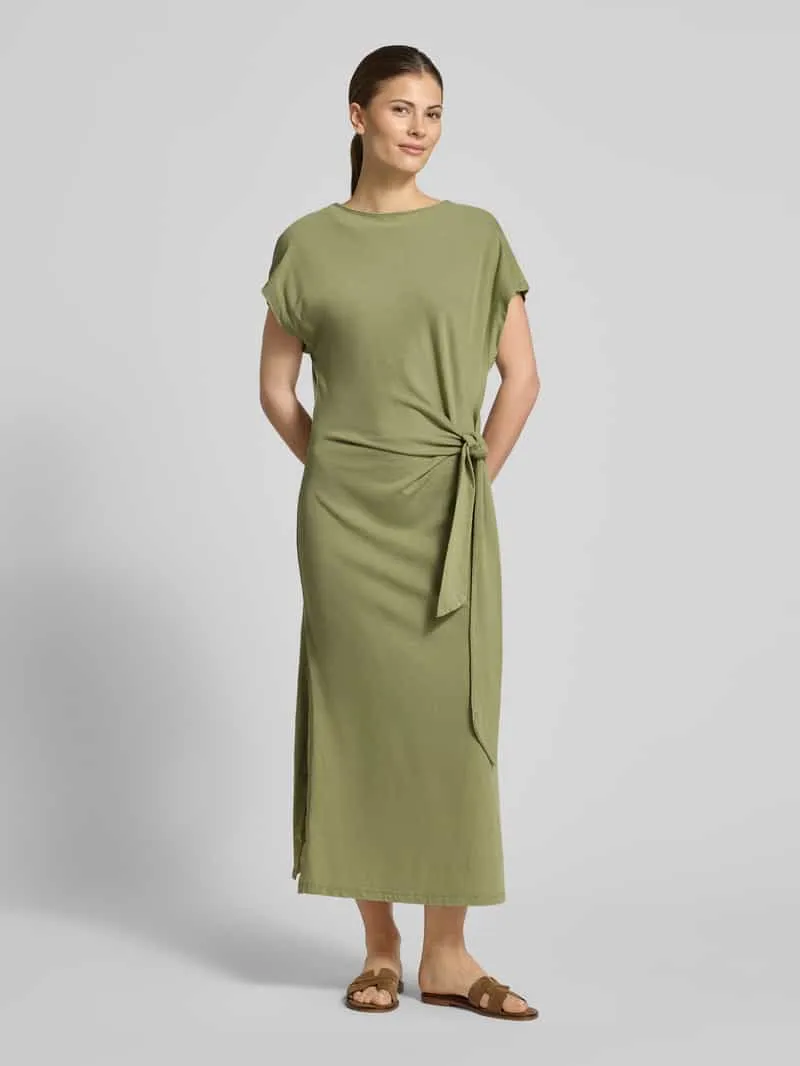 Scotch & Soda Midi-jurk van puur katoen Lindegroen