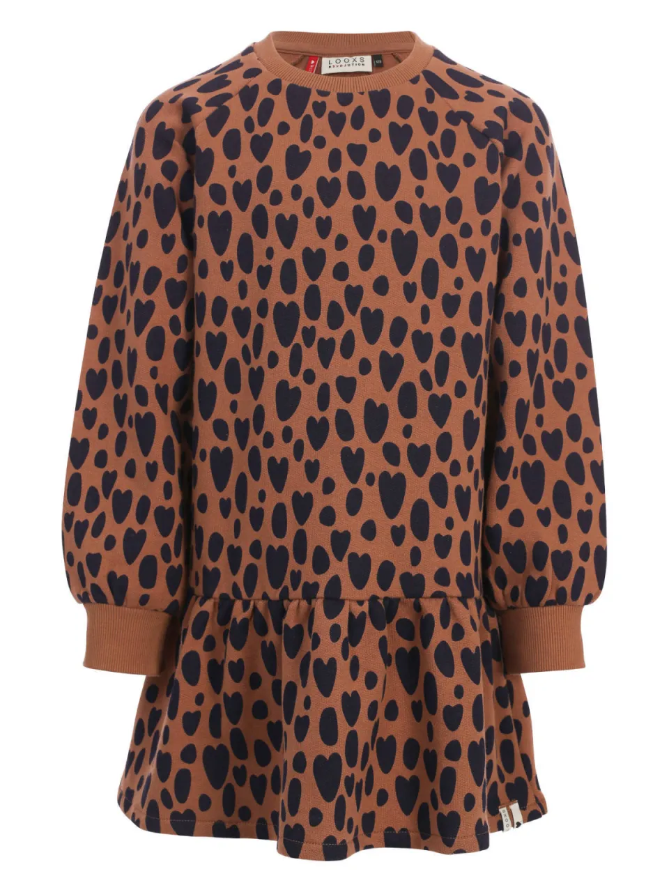 LOOXS little sweatjurk met panterprint bruin, foto 2