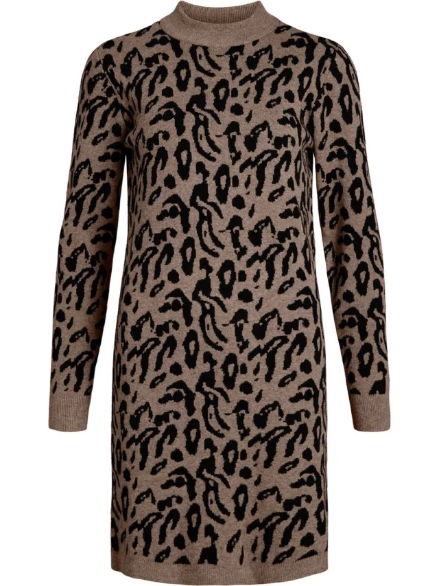 OBJECT COLLECTORS ITEM OBJECT OBJRAY L/S KNIT DRESS AOP NOOS Dames Jurk Fossil