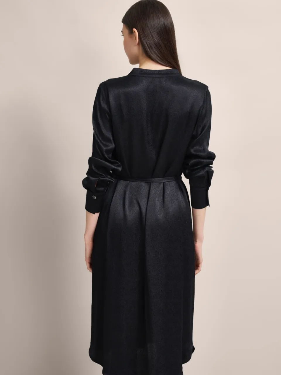 Bugatti Damen Blousejurk met strikceintuur zwart, foto 2