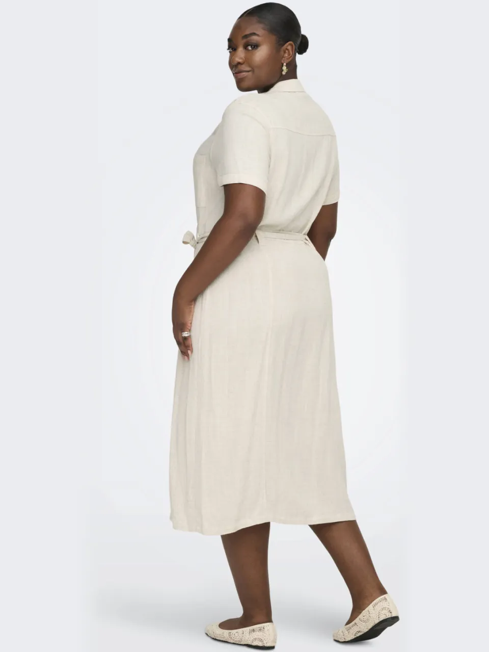 Only Carmakoma blousejurk beige, foto 3
