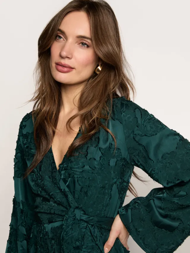 Freebird Danina midi jurk bruin, foto 6