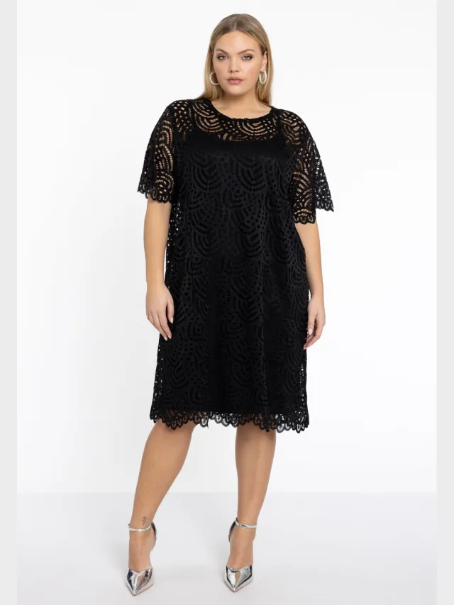 Yoek Jurk Tee | Zwart