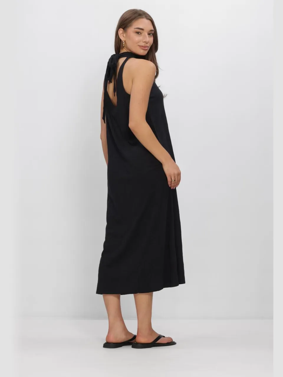 Penn & Ink Dames Jurken Dress Print - Zwart, foto 3