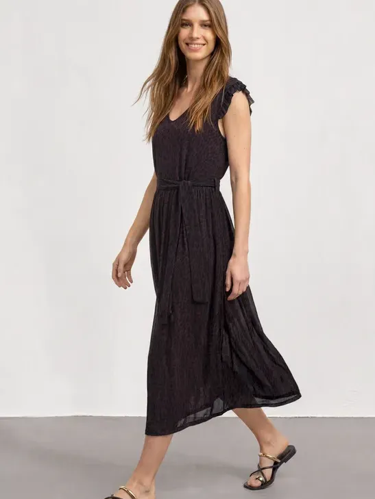 Street One Midi-jurk van mesh met print Rood