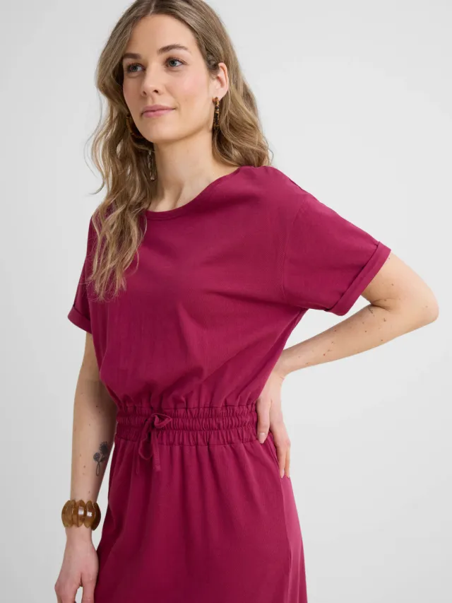 Anytime maxi jurk fuchsia, foto 2