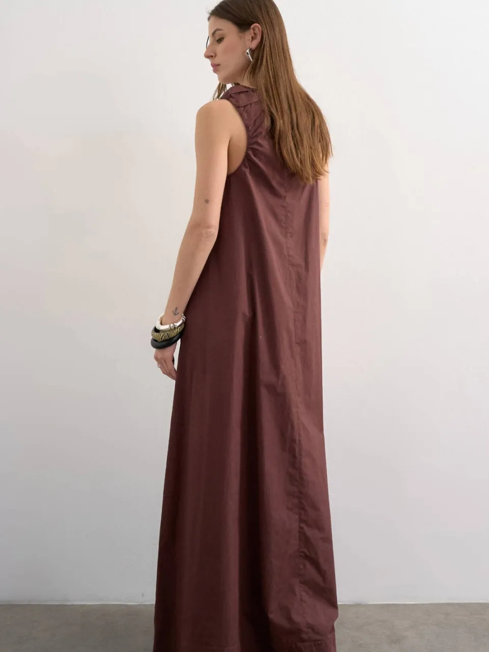 Topshop maxi jurk bruin, foto 2