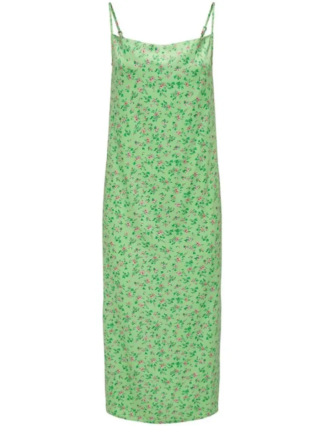 Only Jane Mouwloze Midi-jurk Groen XS Vrouw Summer Green / Aop Ida Flowers