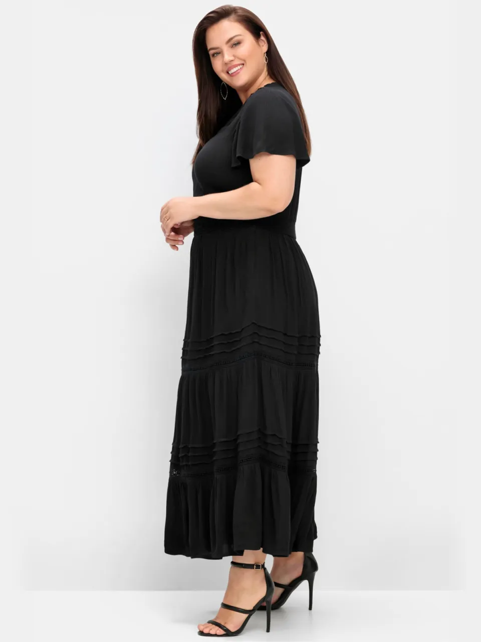Maxi-jurk zwart