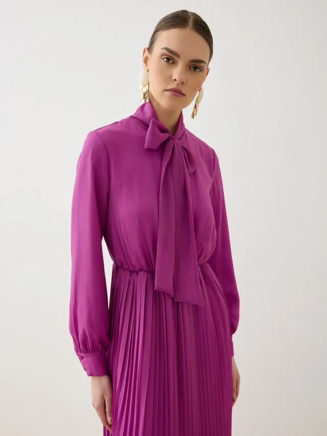 Modest Dress Refka fuchsia, foto 2