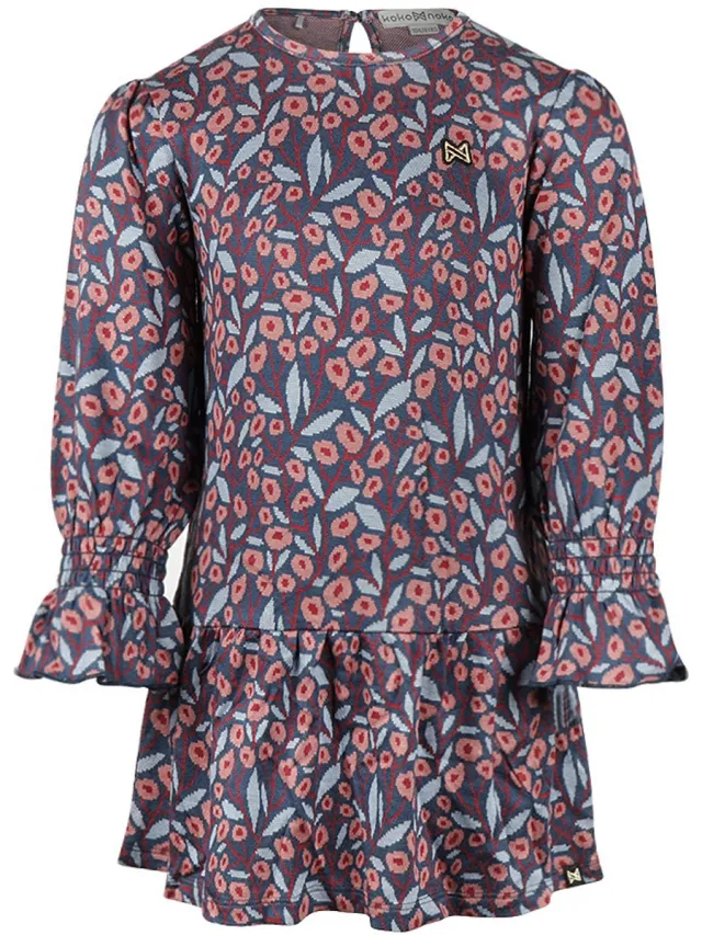 Koko Noko Meisjes Jurk - Key largo Blauw