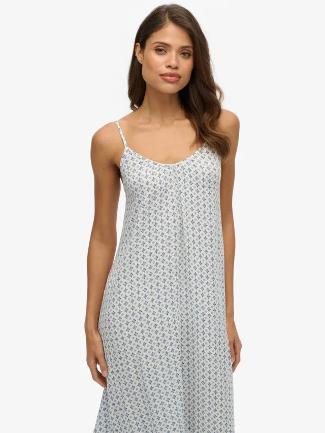 Superdry Dames - Jurken Ditsy Tile Blue