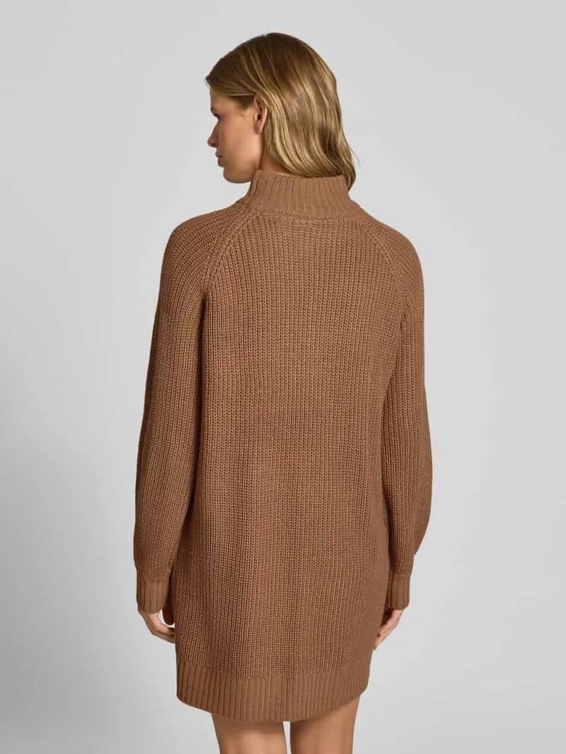 Noisy May Tricotjurk met opstaande kraag model 'TIMMY' cognac, foto 4