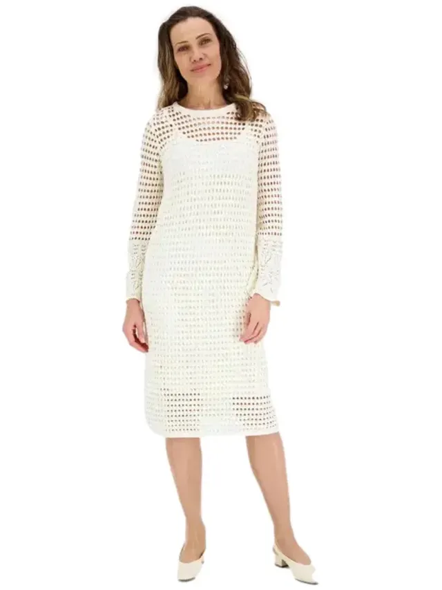 Fransa FRIRIA DR 1 - Dames - Midi jurken Whisper White