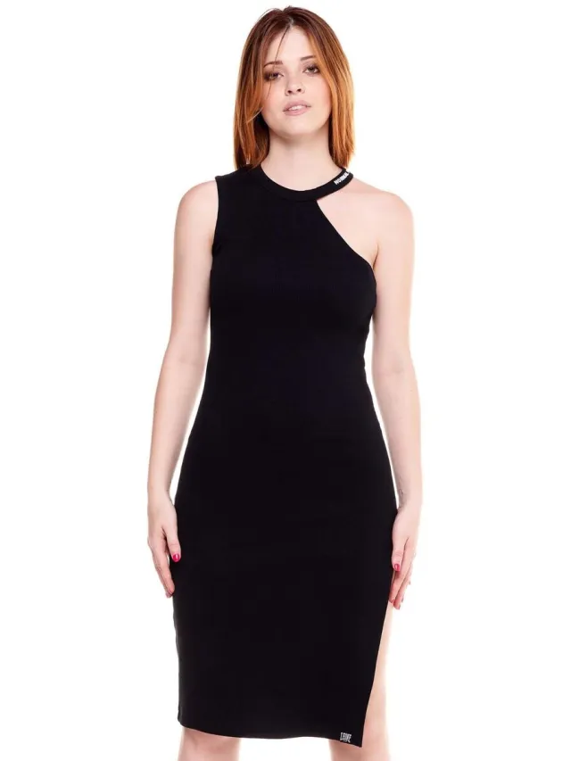 Leone 1947 Midi-jurken Leone 1947 Woman Long Dress Black Boring Zwart