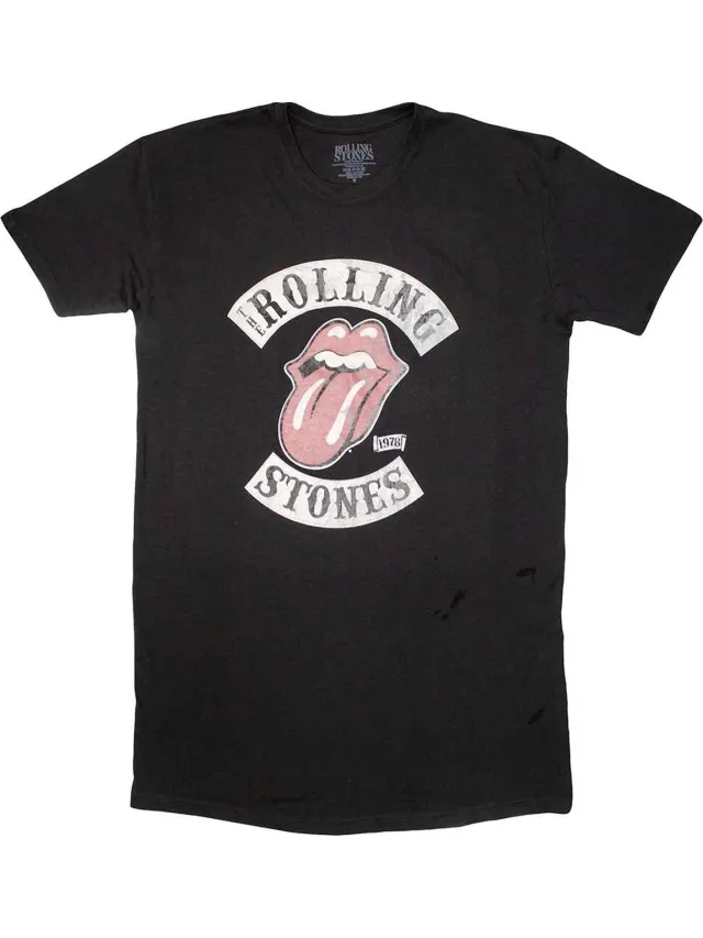 Rolling Stones The Rolling Stones - Tour 78 Korte jurk - M - Zwart