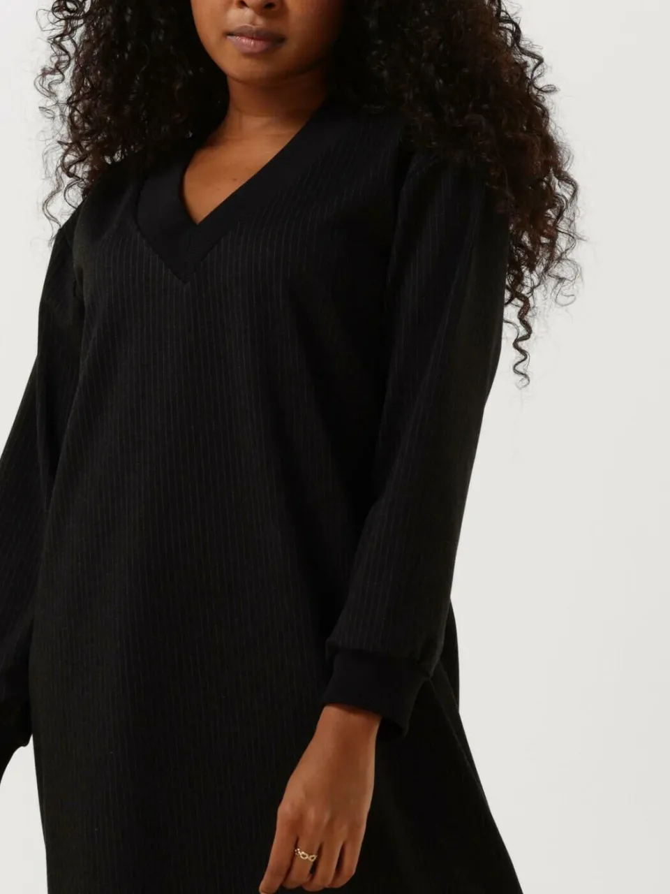 Penn & Ink Dames Jurken Dress V - Donkerblauw, foto 3