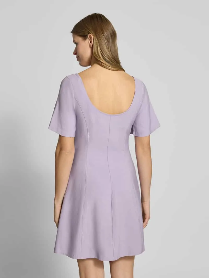 Calvin Klein Mini-jurk met labelstitching lavendel, foto 4
