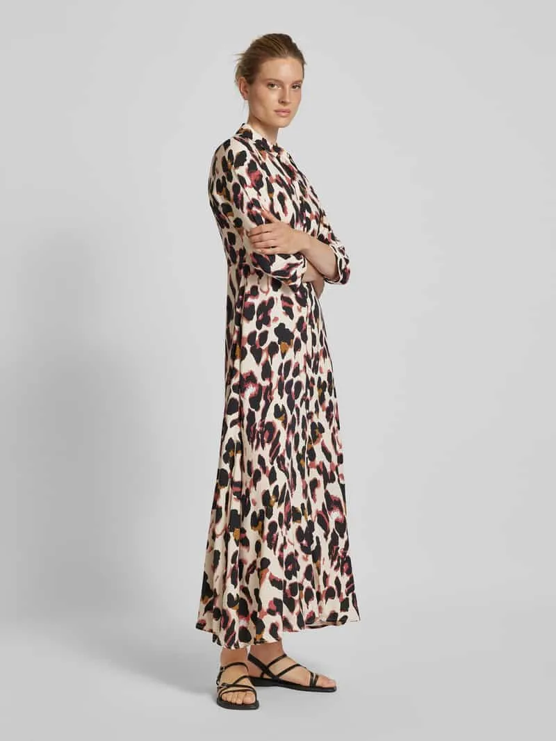 Yas Overhemdjurk van viscose met knoopsluiting zwart, foto 4