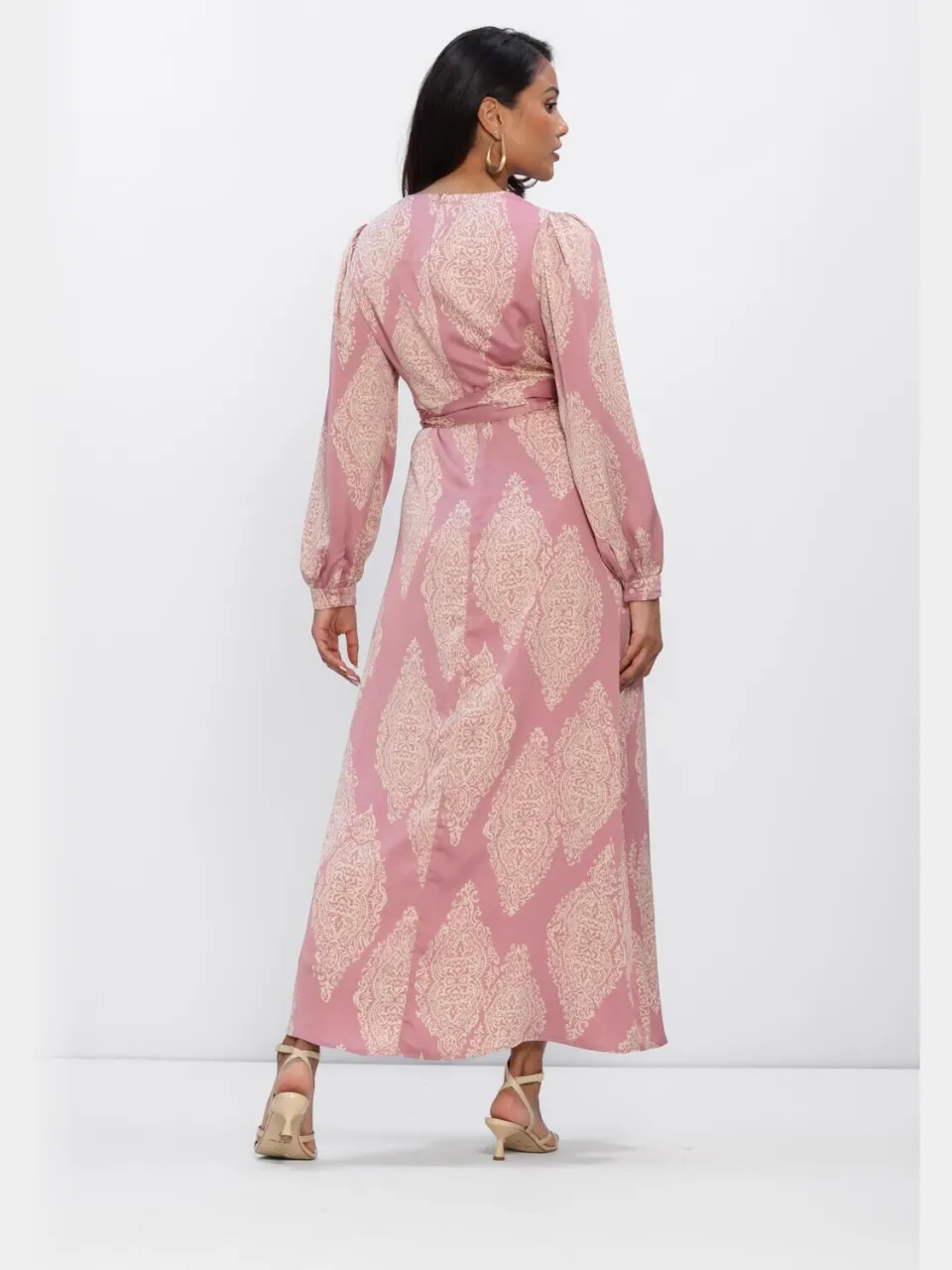 Neo Noir Dames Jurken Bretti Paisley Drop Dress - Roze, foto 3