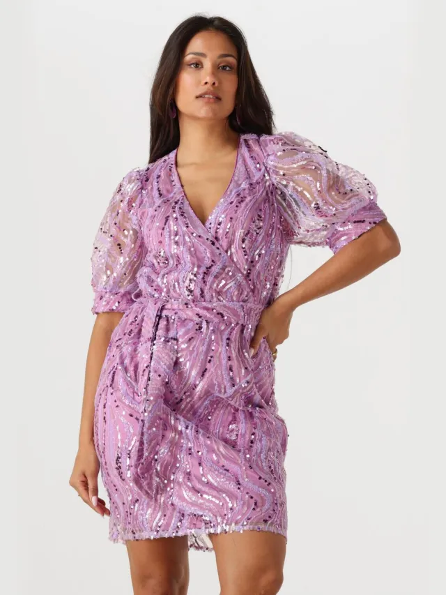 Freebird Dames Jurken Dieke Ss - Lila