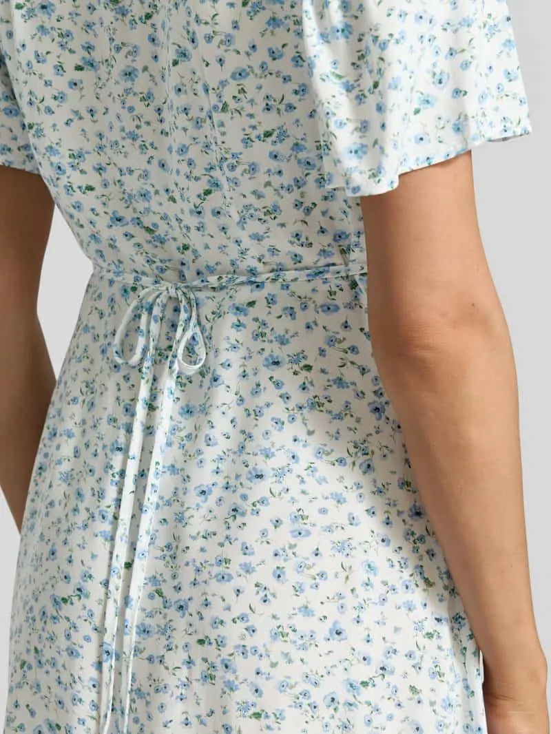 Vero Moda Licht uitlopend minijurkje van pure viscose model 'ALBA' lichtblauw, foto 5