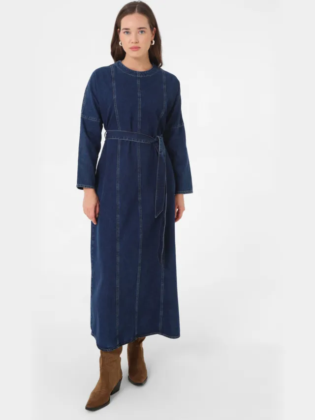 Refka Modest Dress Refka Donker marineblauw