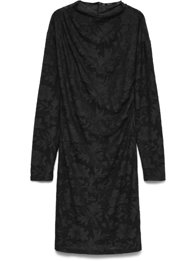 Vero Moda VMLAYLA LS SHORT DRESS JRS NOOS Jongens Jurk Black