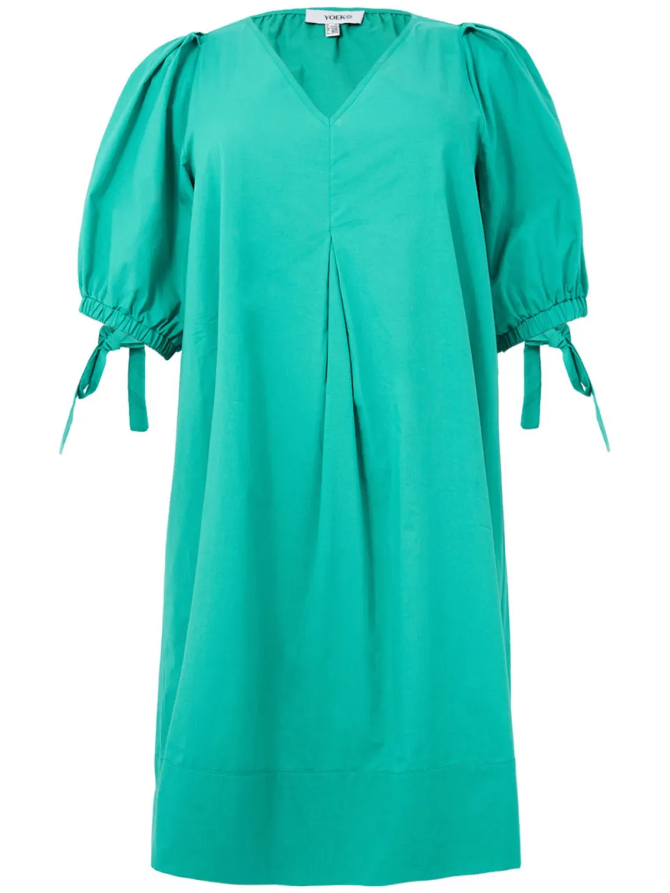 Yoek A-lijn jurk turquoise, foto 2