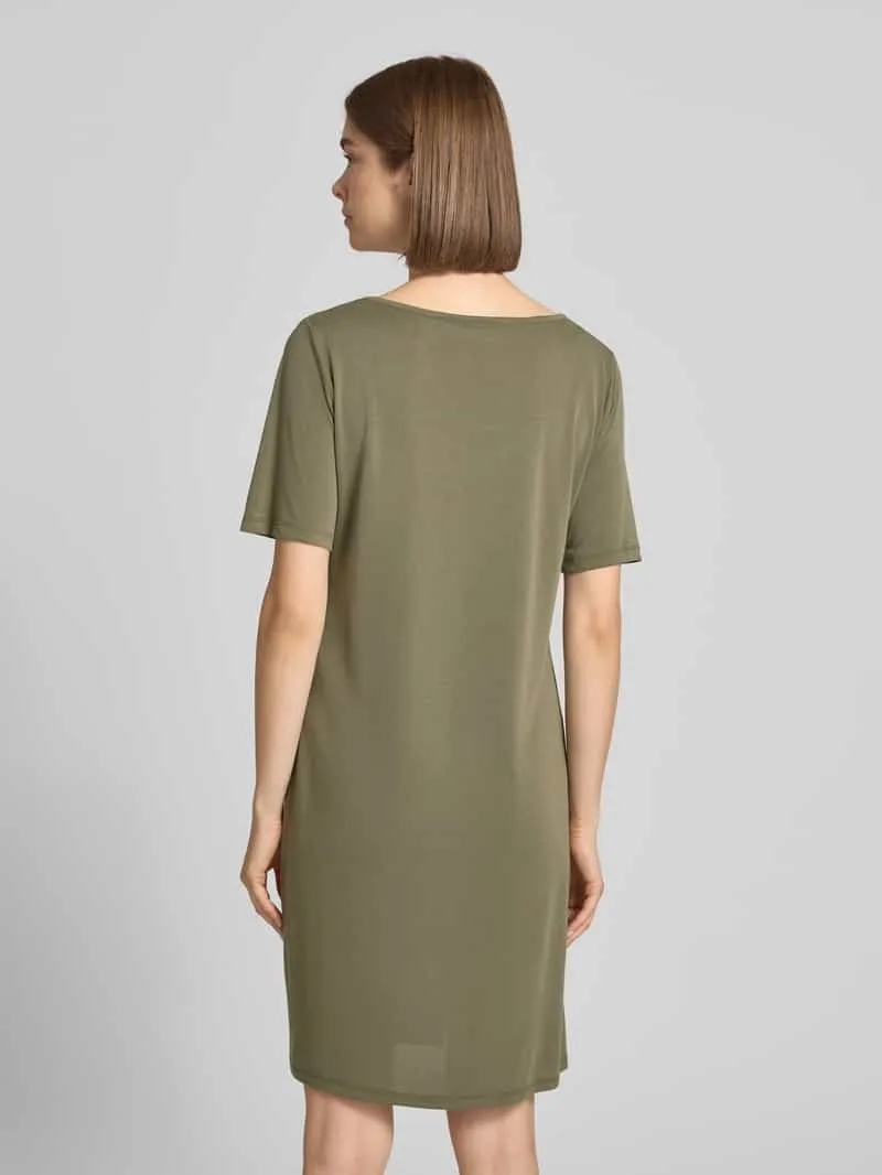 Pieces regular fit vrijetijdsjurk van viscosemix model 'ANORA' kaki, foto 3