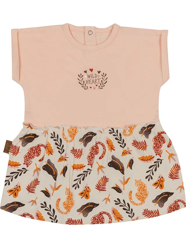 Frogs and Dogs Jurk - Pink roze