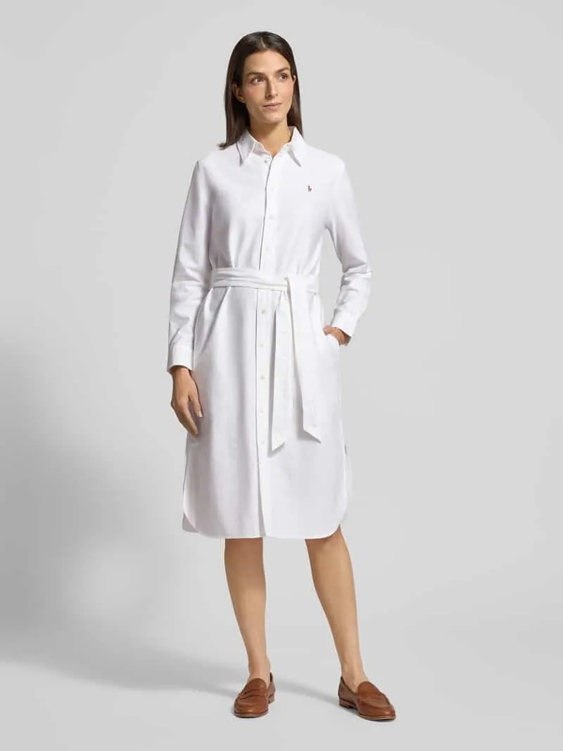 Polo Ralph Lauren overhemdjurk met Knoopsluiting Wit