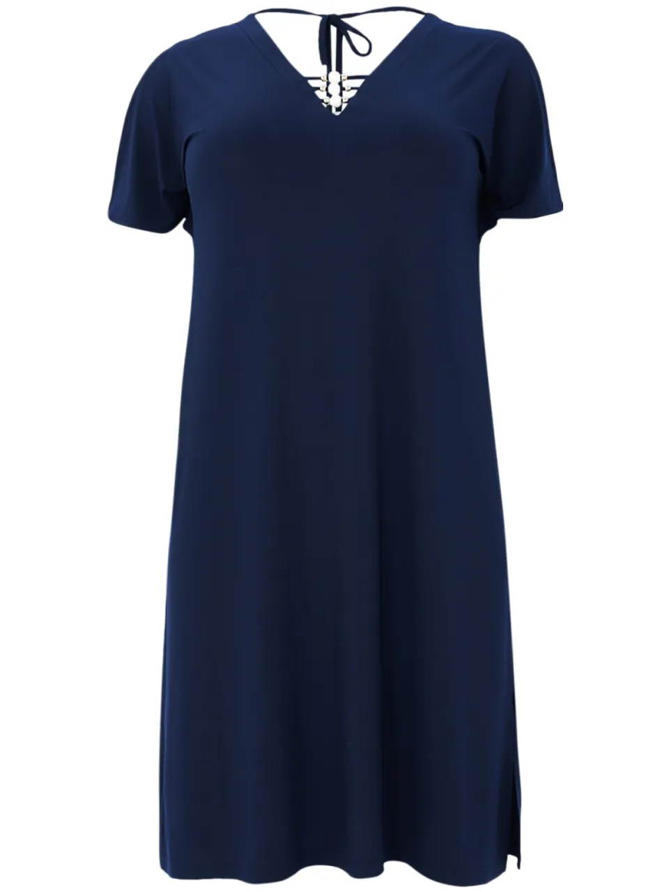 Yoek Jurk met parels | Blauw, foto 3