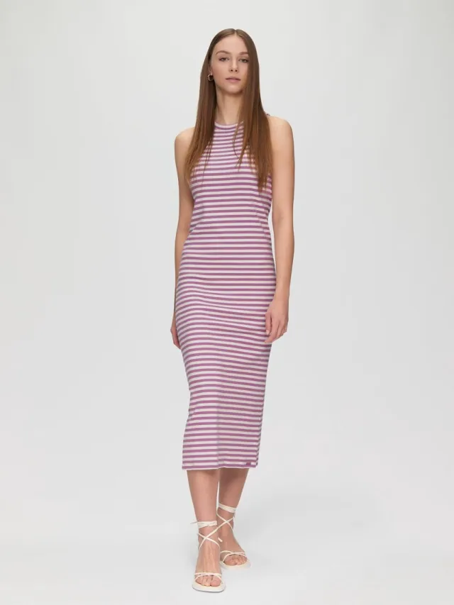 Q/S designed by Jurk - Vrouwen - Paars - katoen