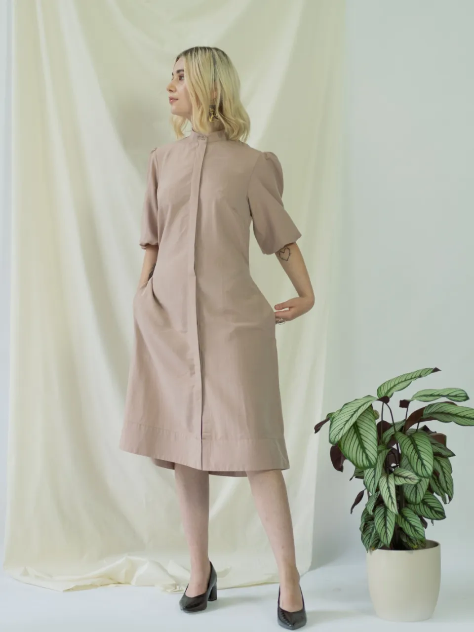 AYANI dames vegan Blousejurk Melanie Roze, foto 2