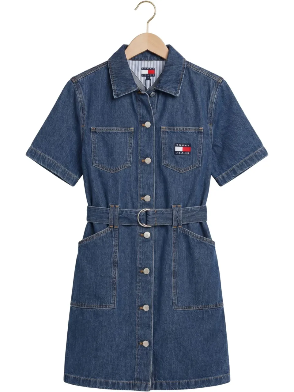 Tommy Jeans Dames Jurken Utility Shirt Dress Cj8036 - Blauw, foto 2