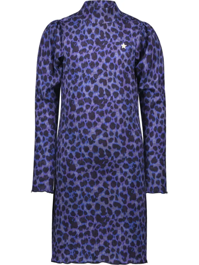 Like Flo F408-5813 Meisjes Jurk Lavender Blue AOP