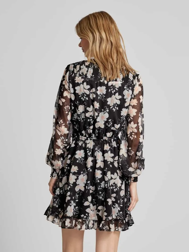 Guess Minirok met bloemenprint, model 'VANESSA' zwart, foto 4