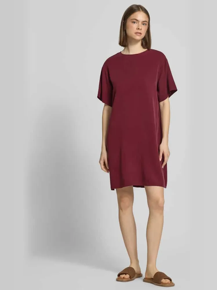 Marc O'Polo Losjes vallende vrijetijdsjurk van lyocell Bordeaux